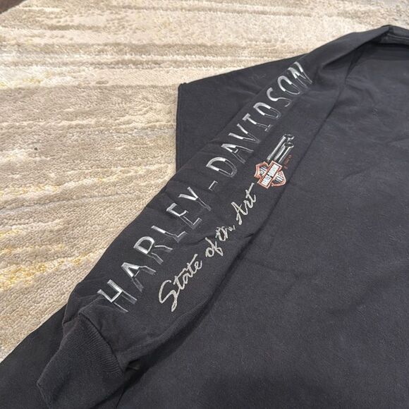 VTG  Harley Davidson Biker Wisconsin  T-Shirt Made in USA Large House Of Harley - Picture 2 of 9